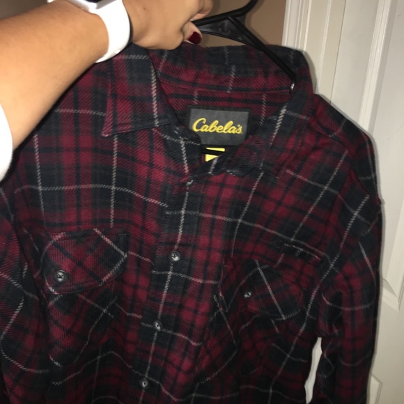 cabelas hooded flannel
